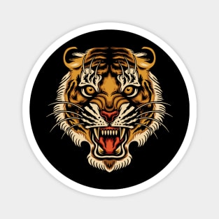 Tattoo tiger head Magnet